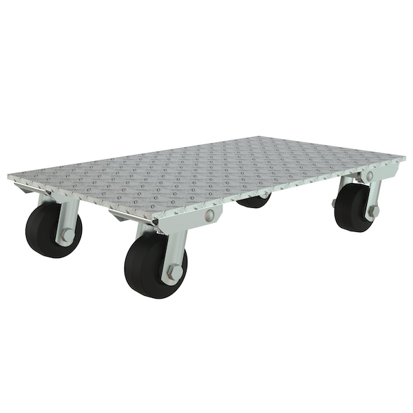 Aluminum Plate Dolly With Steel Wheels, PK2
